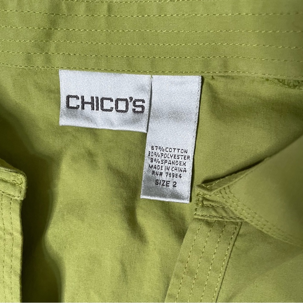 Chico’s Split Neck Tailored Button Down - image 3